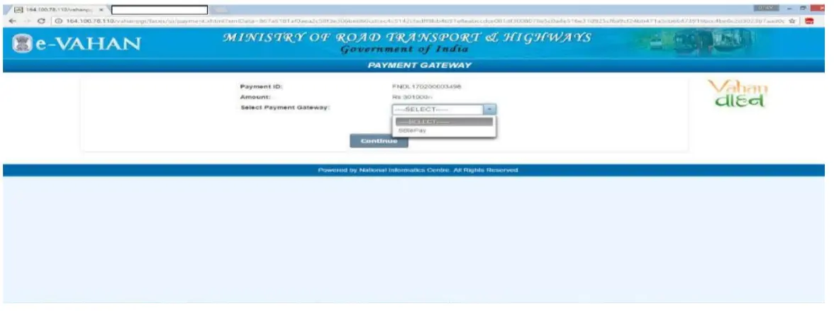  pay online you will be redirected to SBI multi banking payment gateway